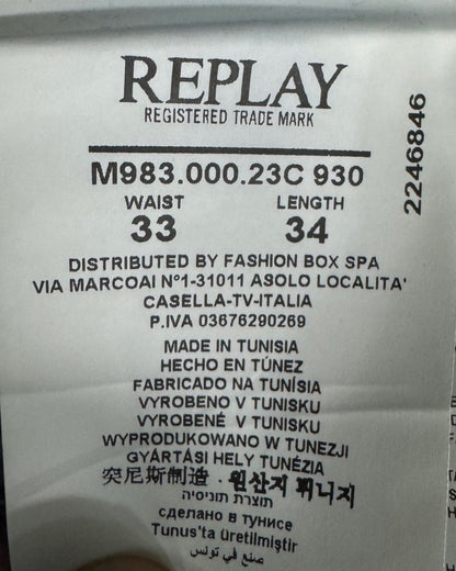 replay Waitom Straight w33l34