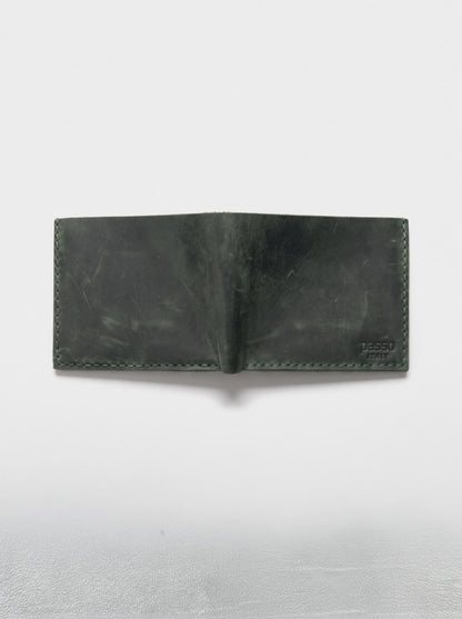 Crazy Horse Leather Bifold Wallet