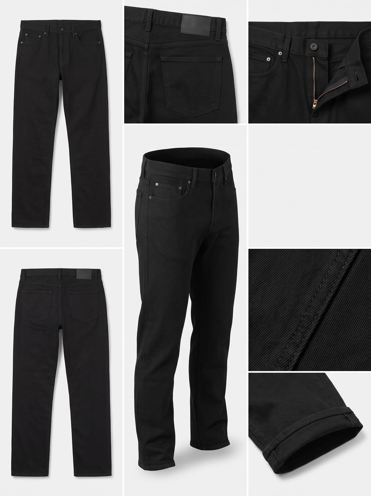 m&s - STRAIGHT - 100%COTTON - zipper - 40X30