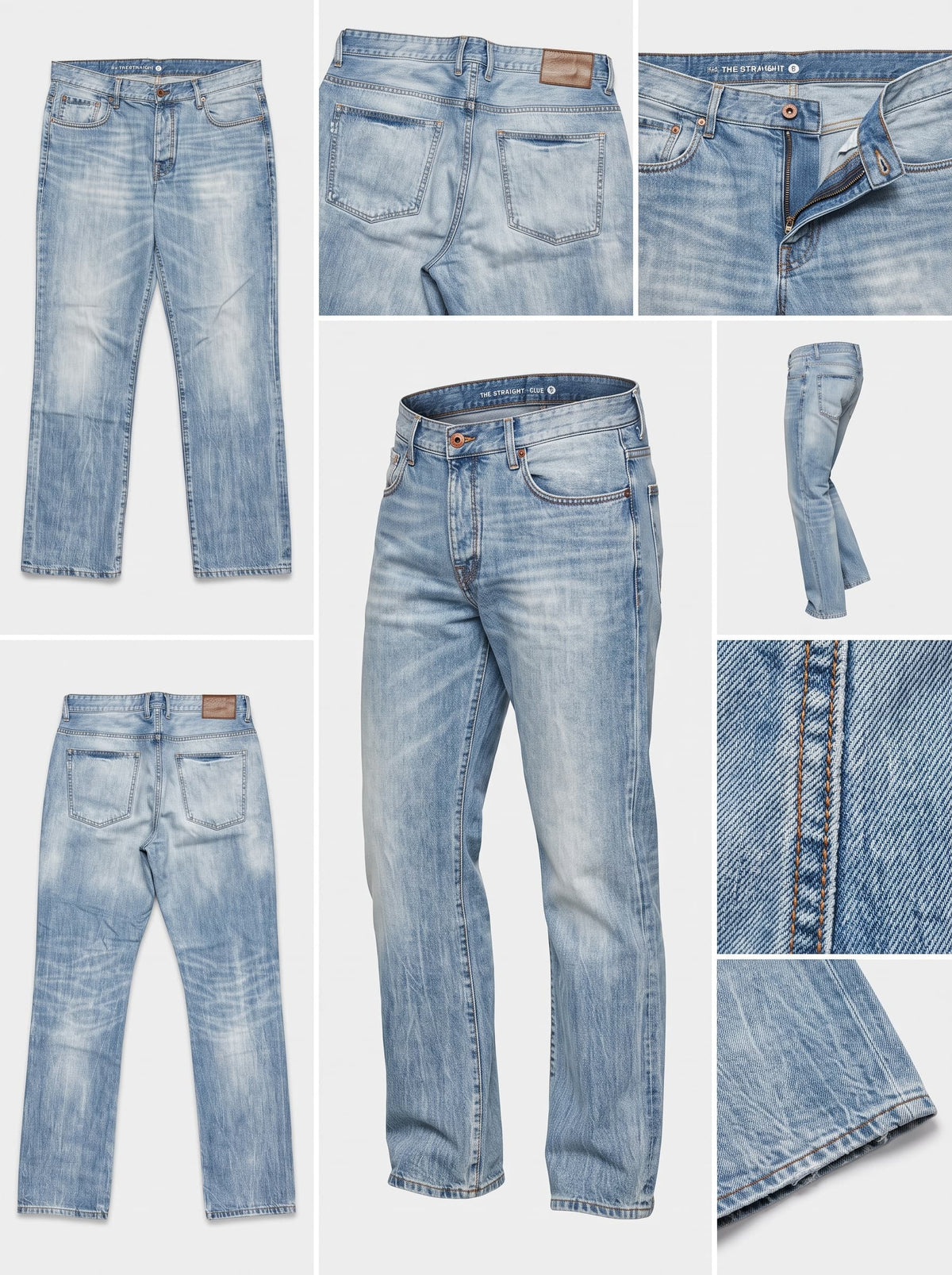 C&A - STRAIGHT - 100%COTTON - ZIPPER - 40X32