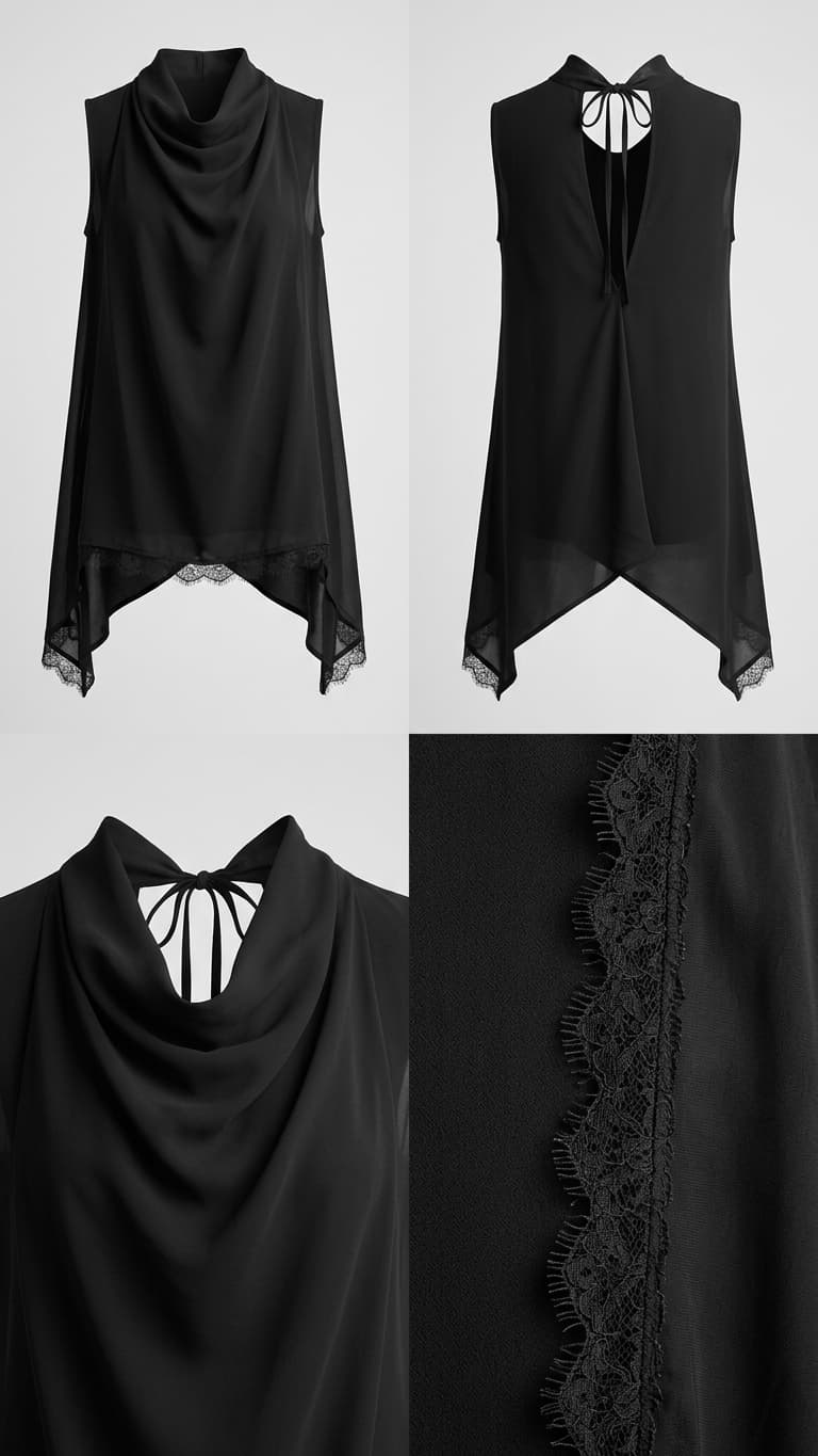 Sateen - Black shirt