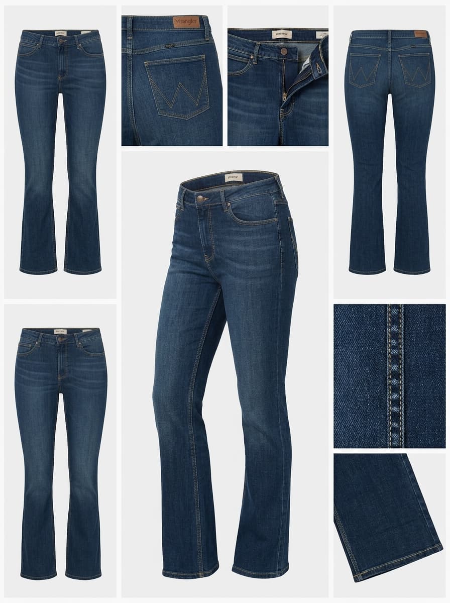 wrangler - high rise bold bootcut - STRETCH - zipper - 31x32