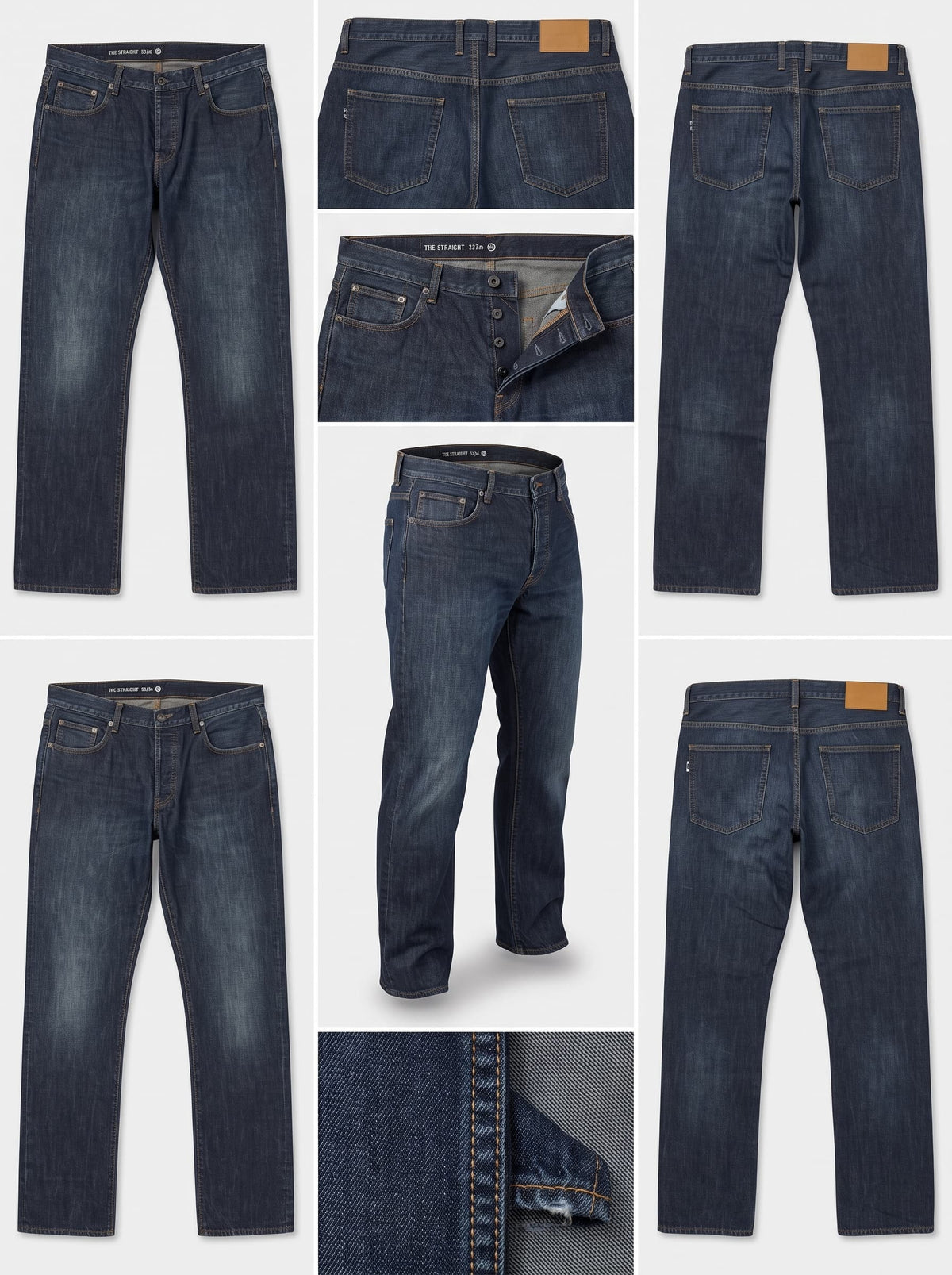 C&A - STRAIGHT - 100%COTTON - BUTTONS - 42X34