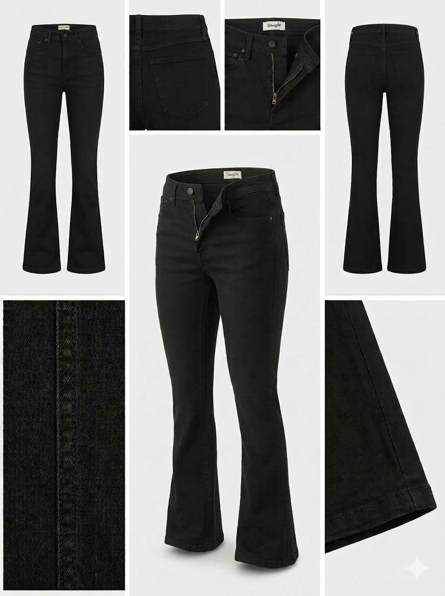 wrangler - bespoke bootcut - STRETCH - zipper - 29x32