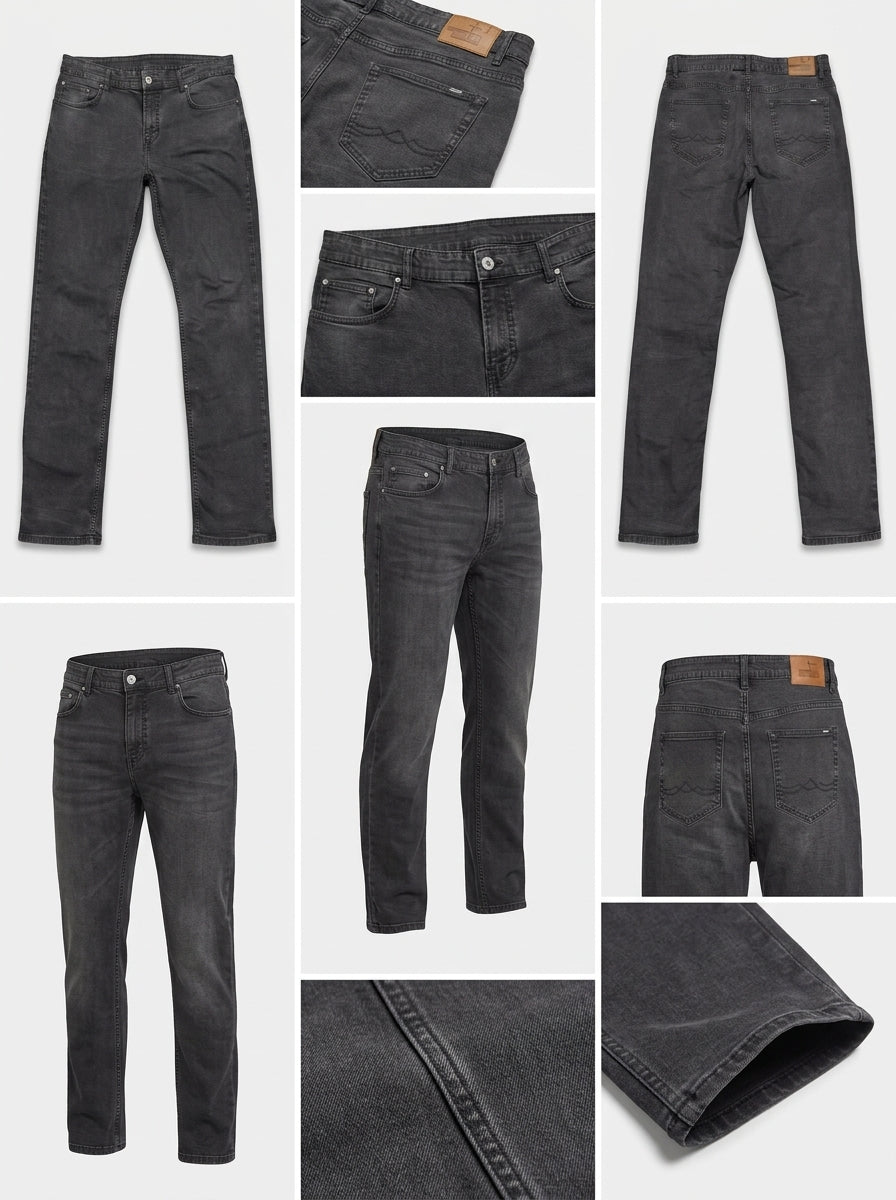 C&A - STRAIGHT - STRETCH - ZIPPER - 36X32