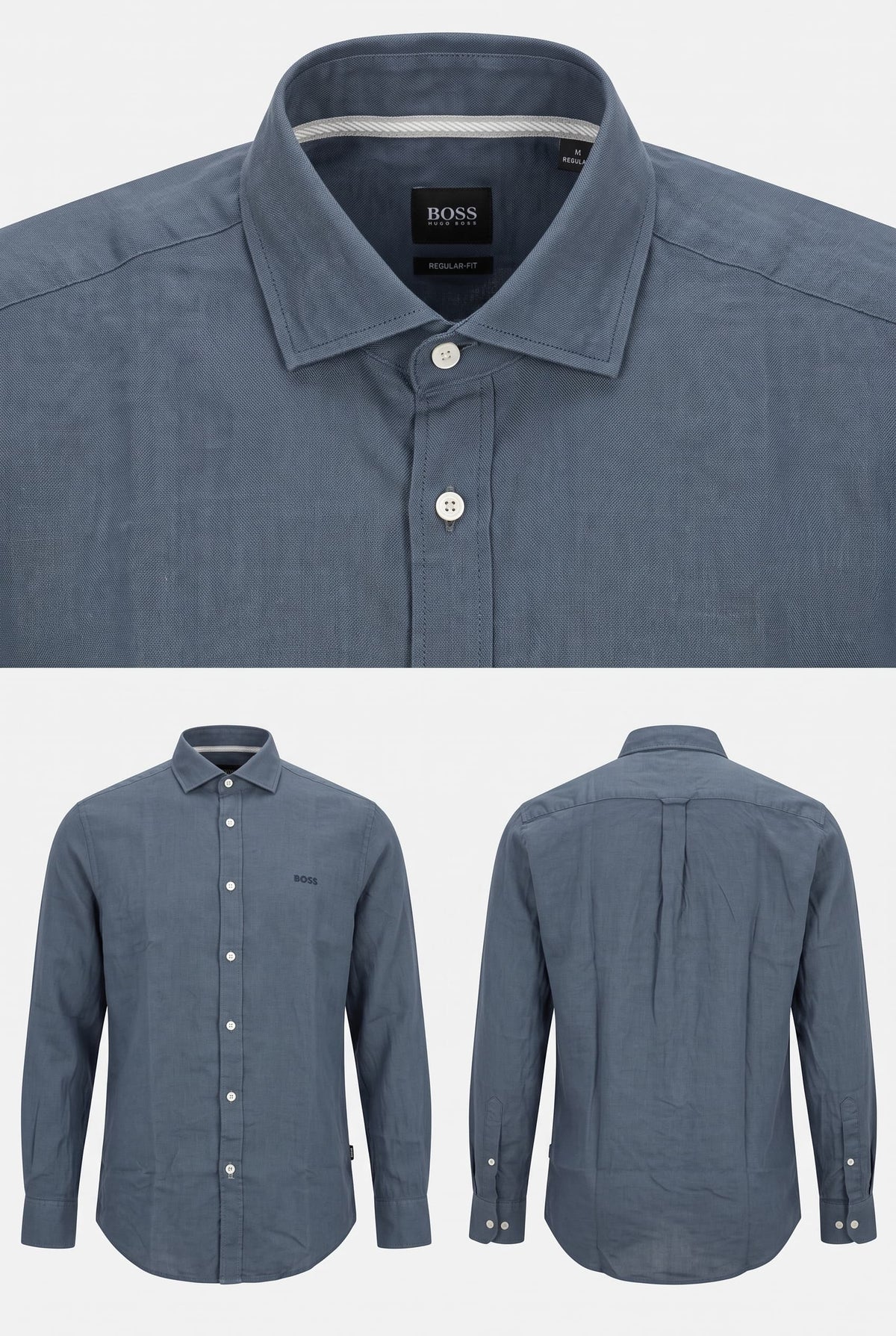 hugo boss linen navy