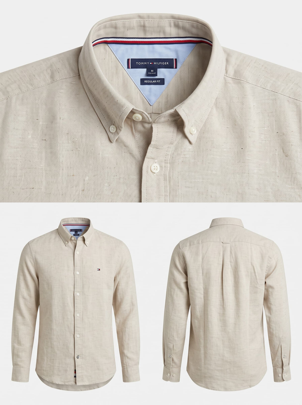 tommy hilfiger linen greige