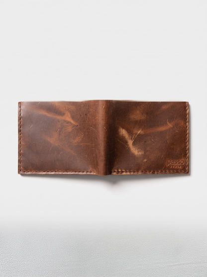 Crazy Horse Leather Bifold Wallet