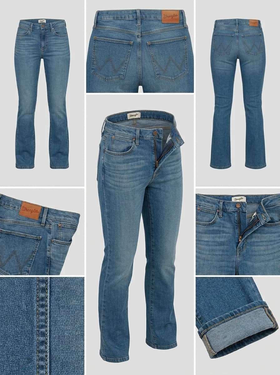 wrangler - bespoke bootcut - STRETCH - zipper - 30x32