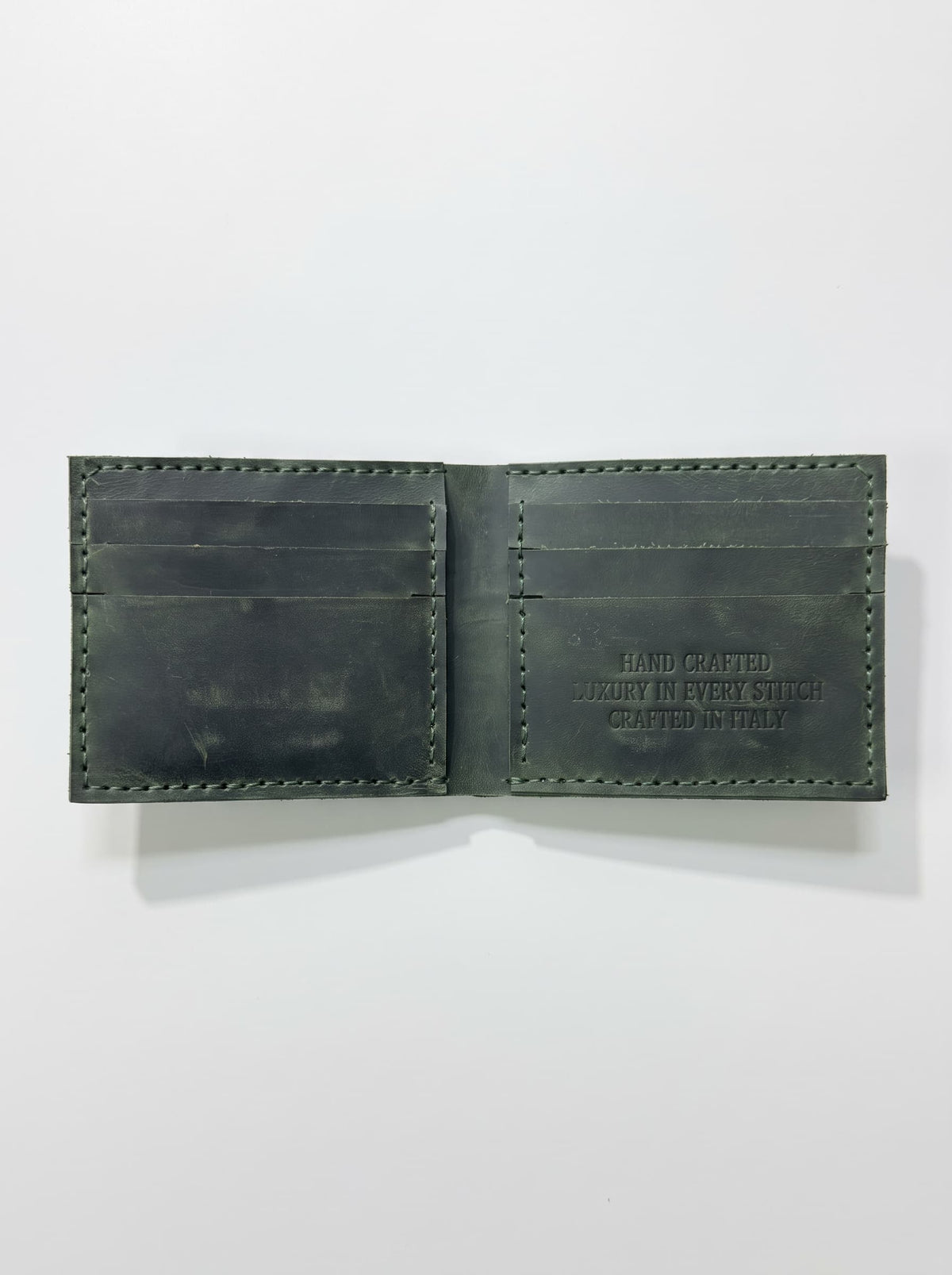 Crazy Horse Leather Bifold Wallet
