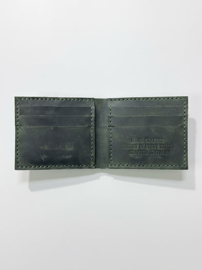 Crazy Horse Leather Bifold Wallet