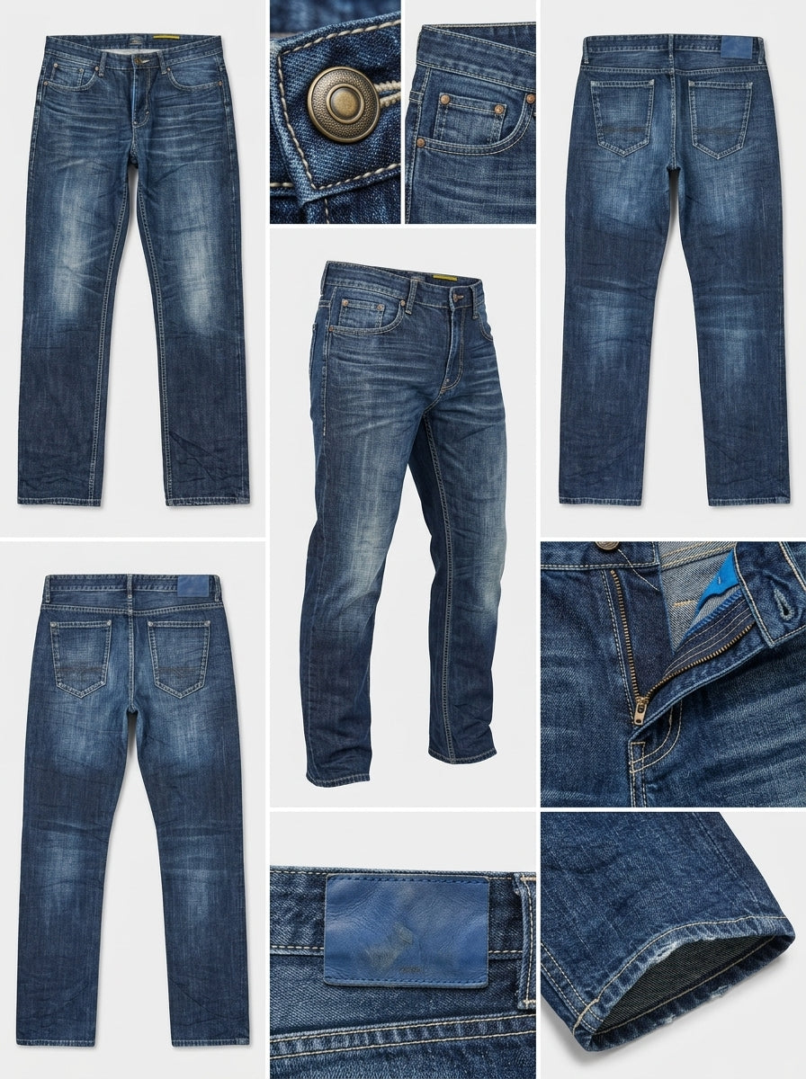 s.oliver - straight - 100%cotton - zipper - 36x34