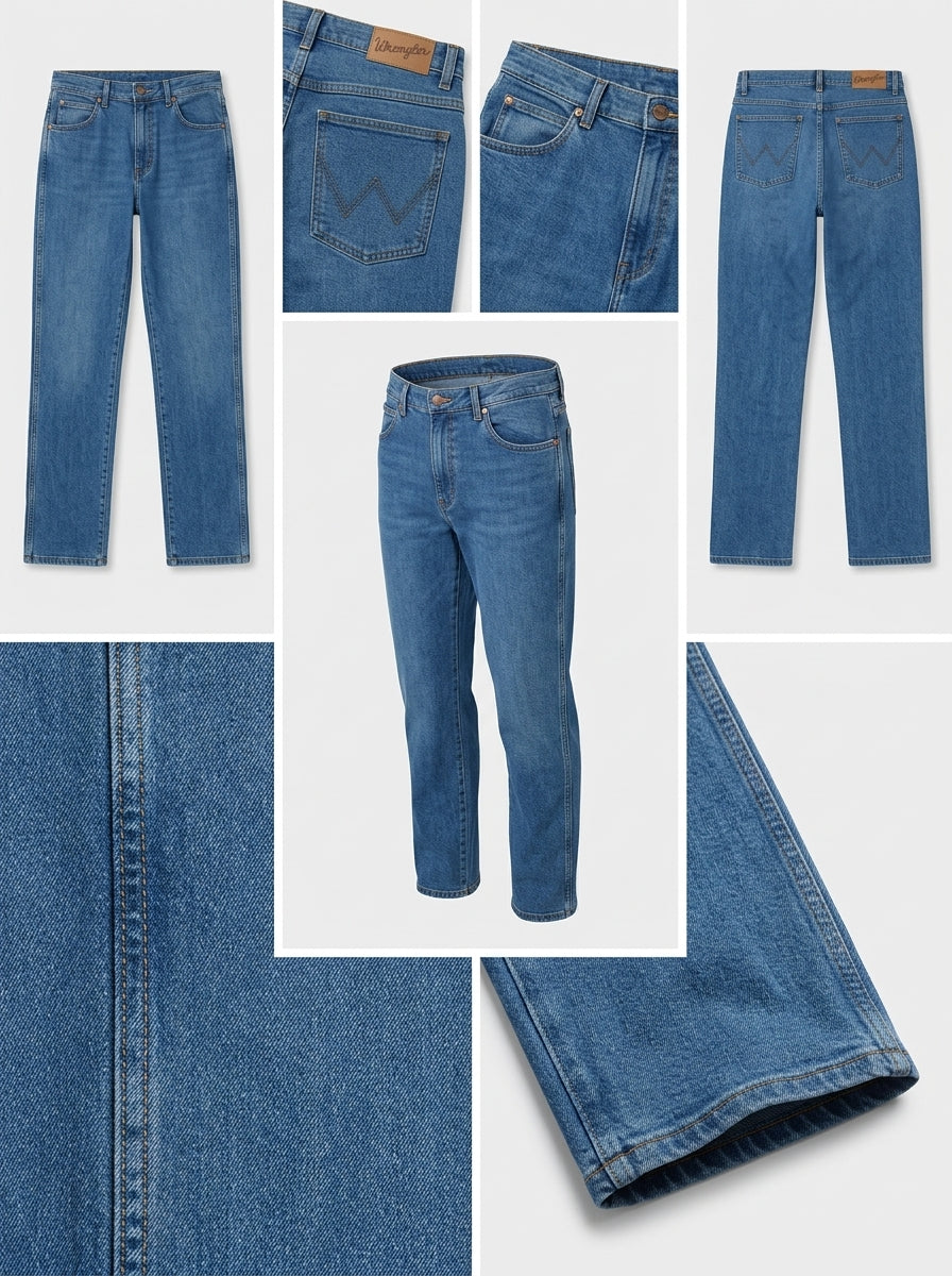 wrangler - STRAIGHT - stretch - zipper - 32X32