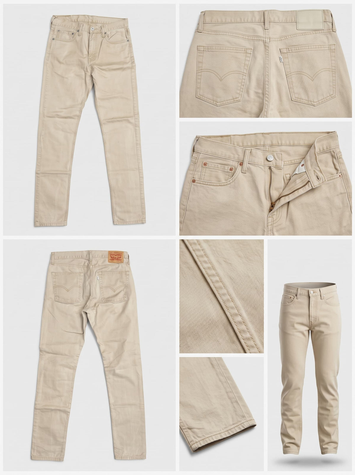 levi's 510 - skinny - stretch - zipper - 32x34