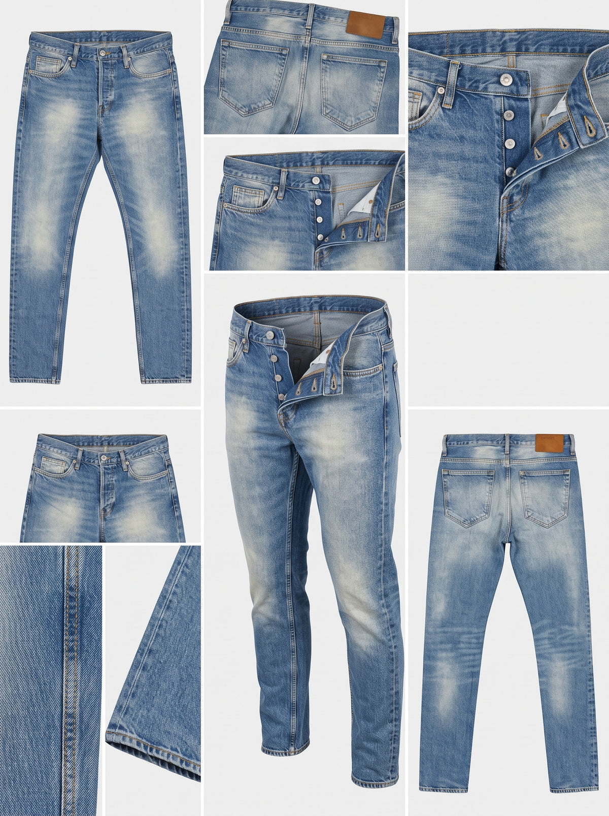 &denim - SLIM - Cotton100% - Buttons -30x32