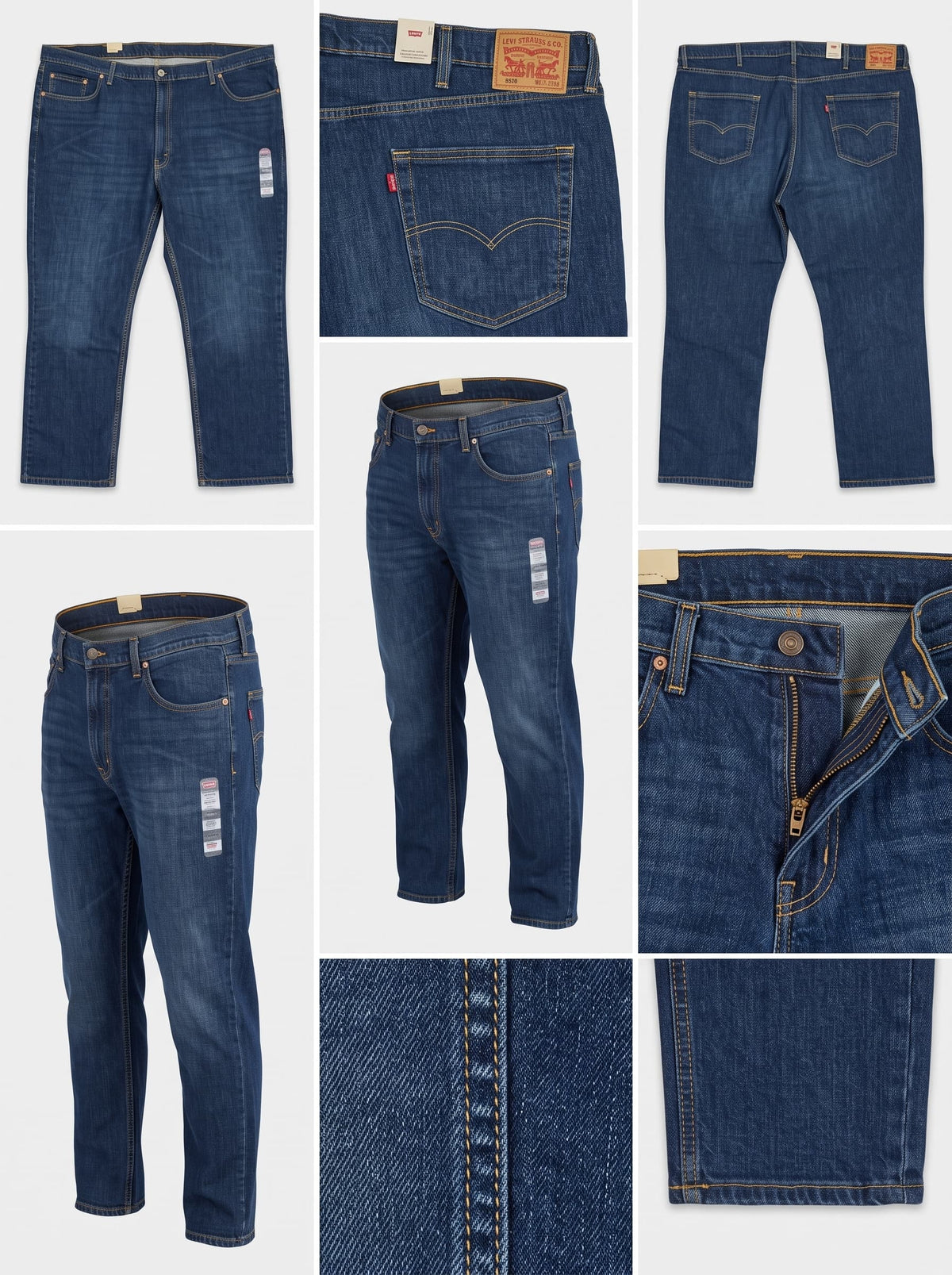 LEVI'S - SLIM - STRETCH - ZIPPER - 52X32