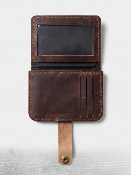 Crazy Horse Leather BUCKLE WALLET