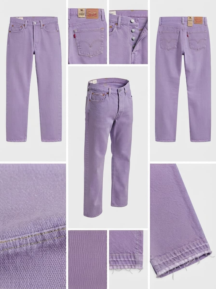 levis 501 - straight - 100% Cotton - buttons - 28x30