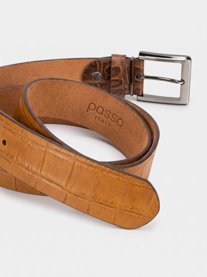 italian leather belt passo