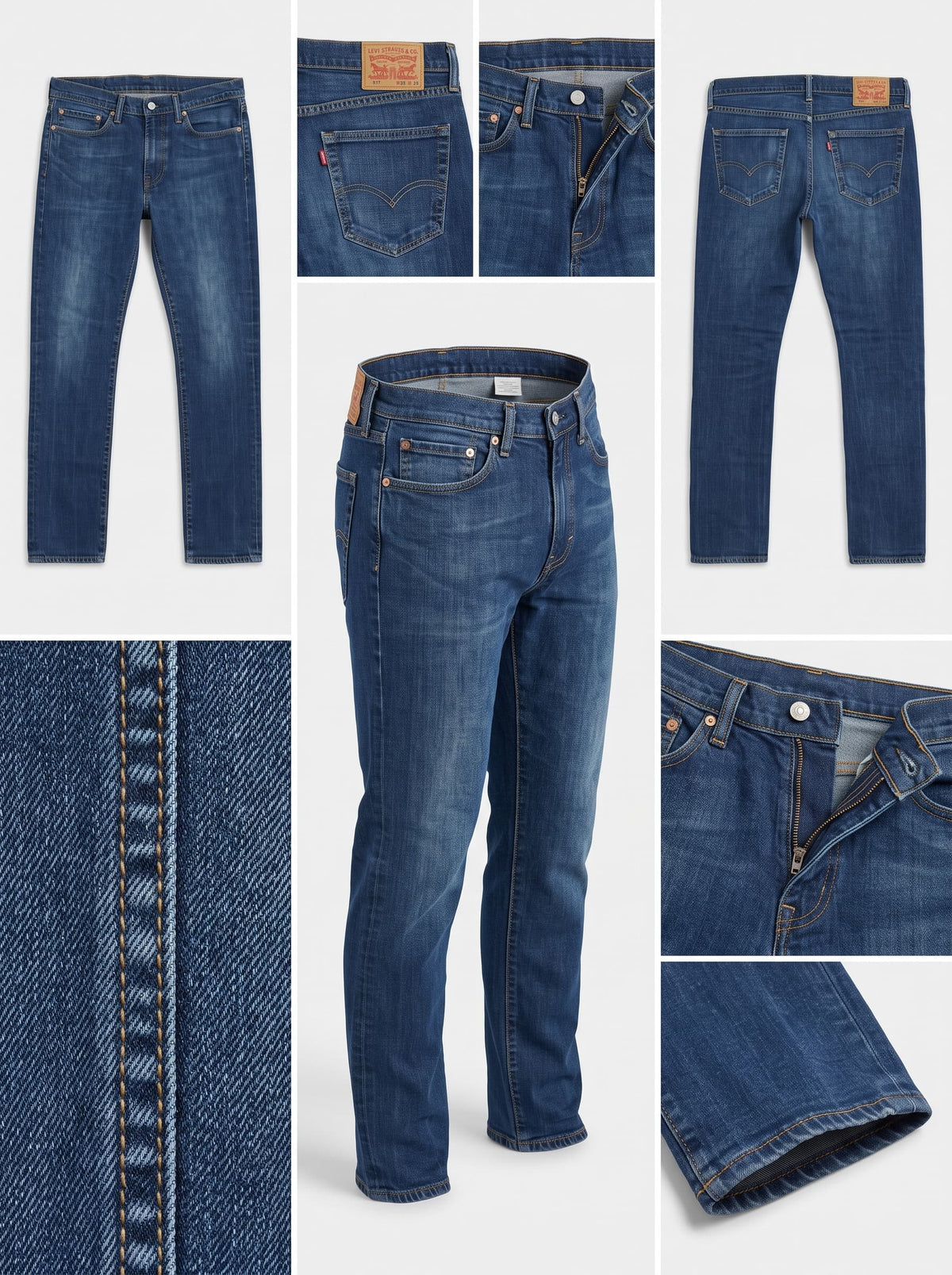 levi's 510 - skinny - stretch - zipper - 33x32