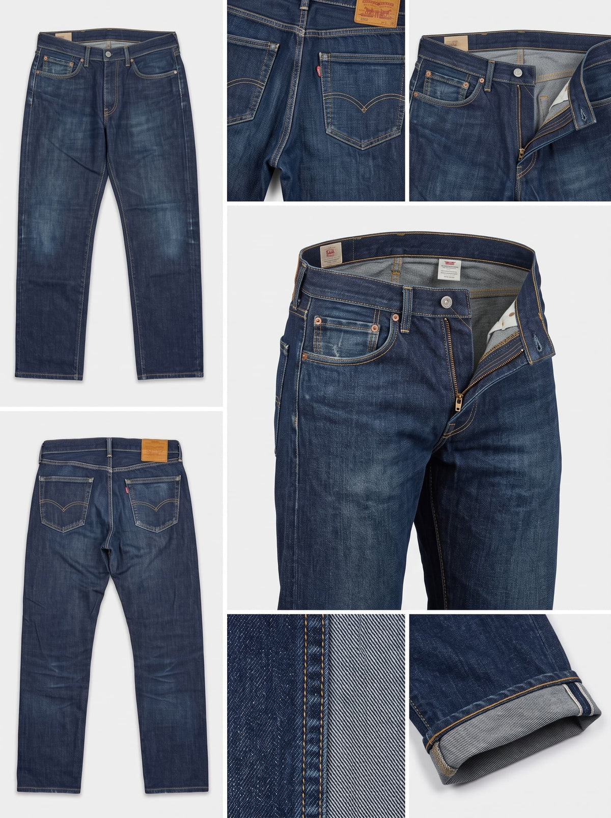 levi's 505 - straight - 100%cotton - zipper - 33X32