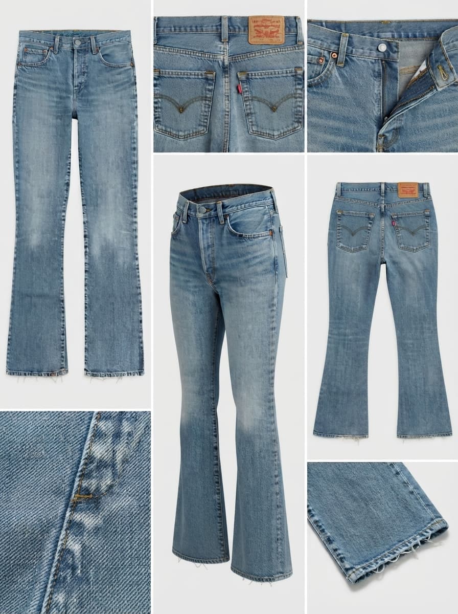 Levis 525 - slim bootcut - stretch - zipper - 29x34