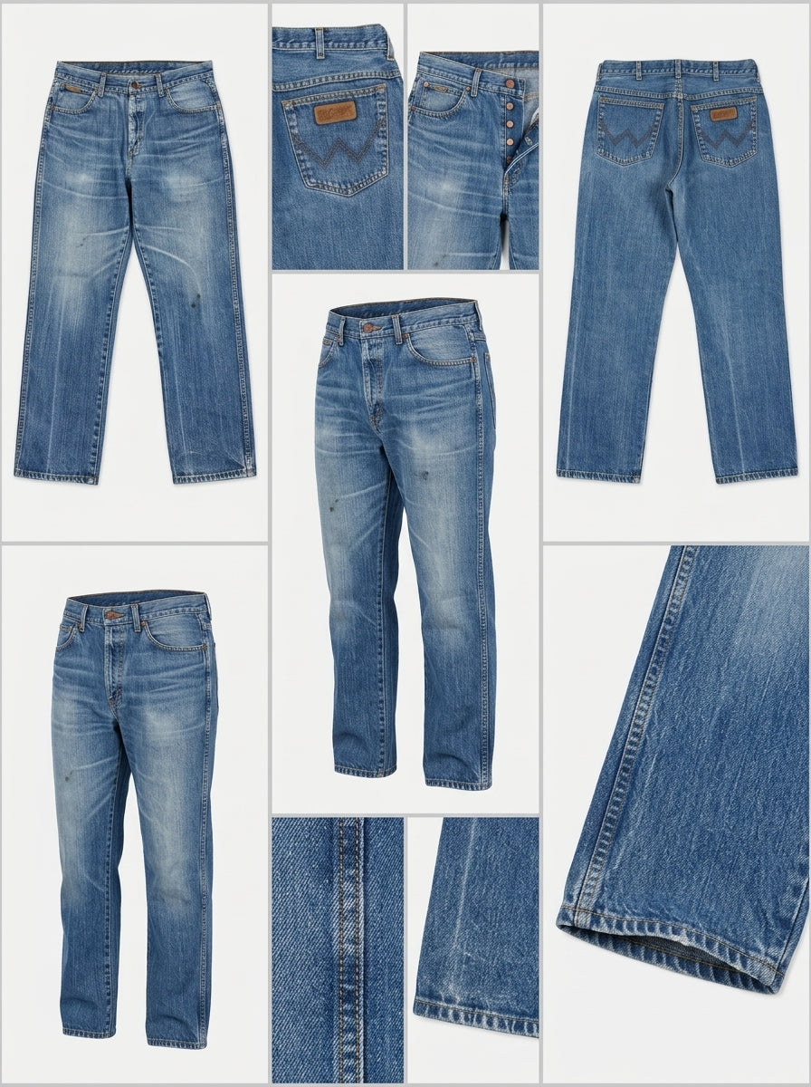WRANGLER - straight - COTTON100% - ZIPPER - 36x30