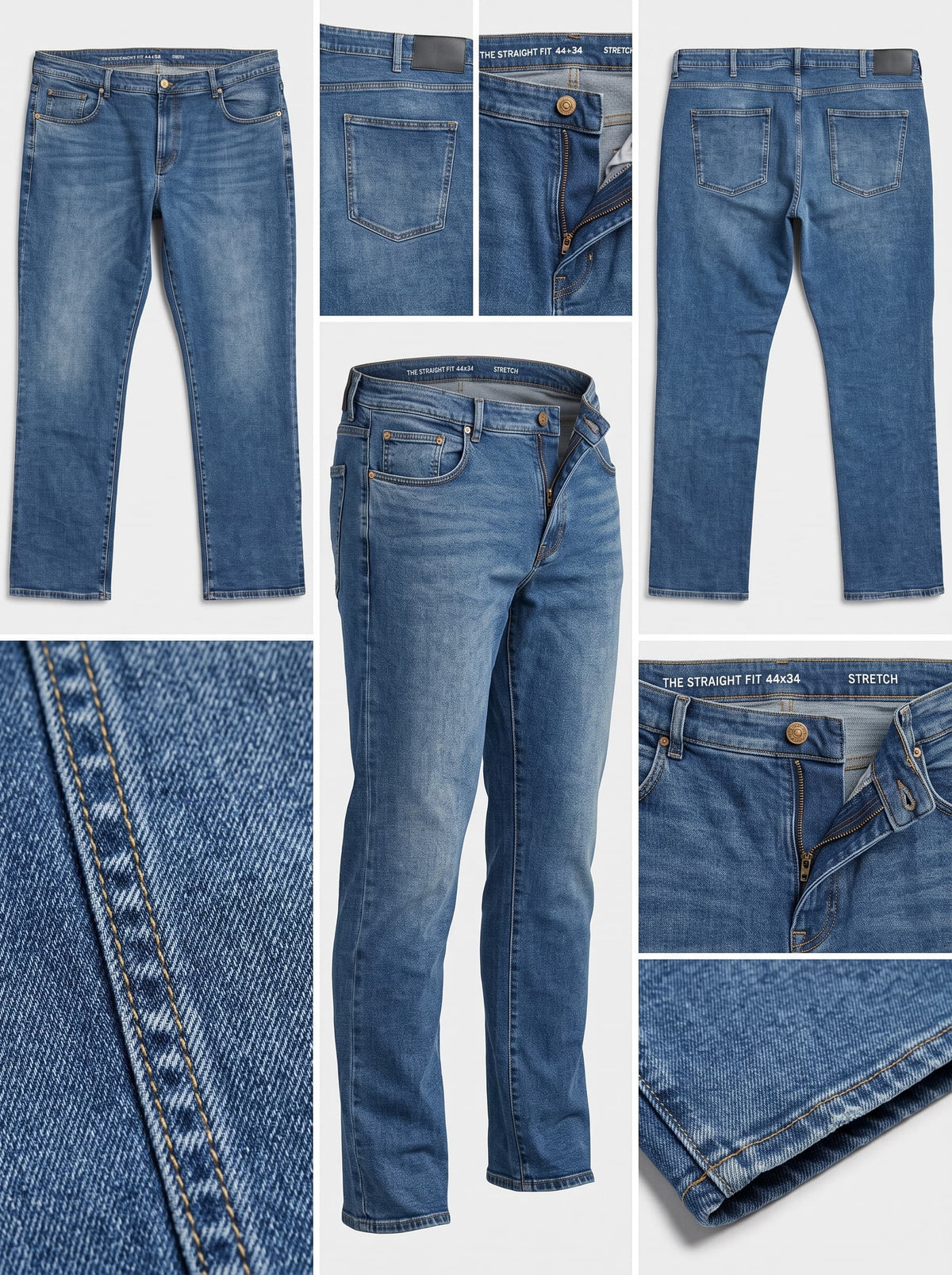 C&A - STRAIGHT - STRETCH - ZIPPER - 44X34