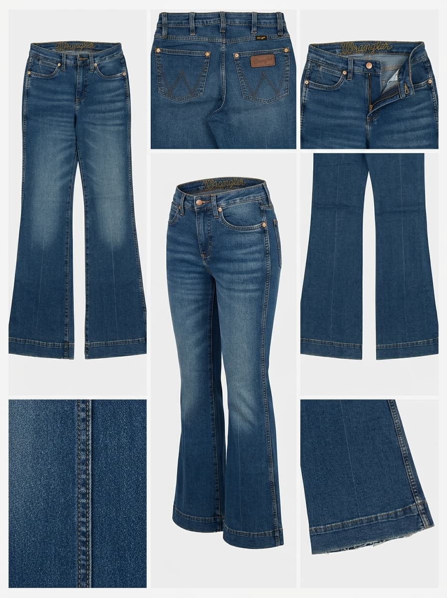 wrangler - bootcut - stretch - zipper - 26x32