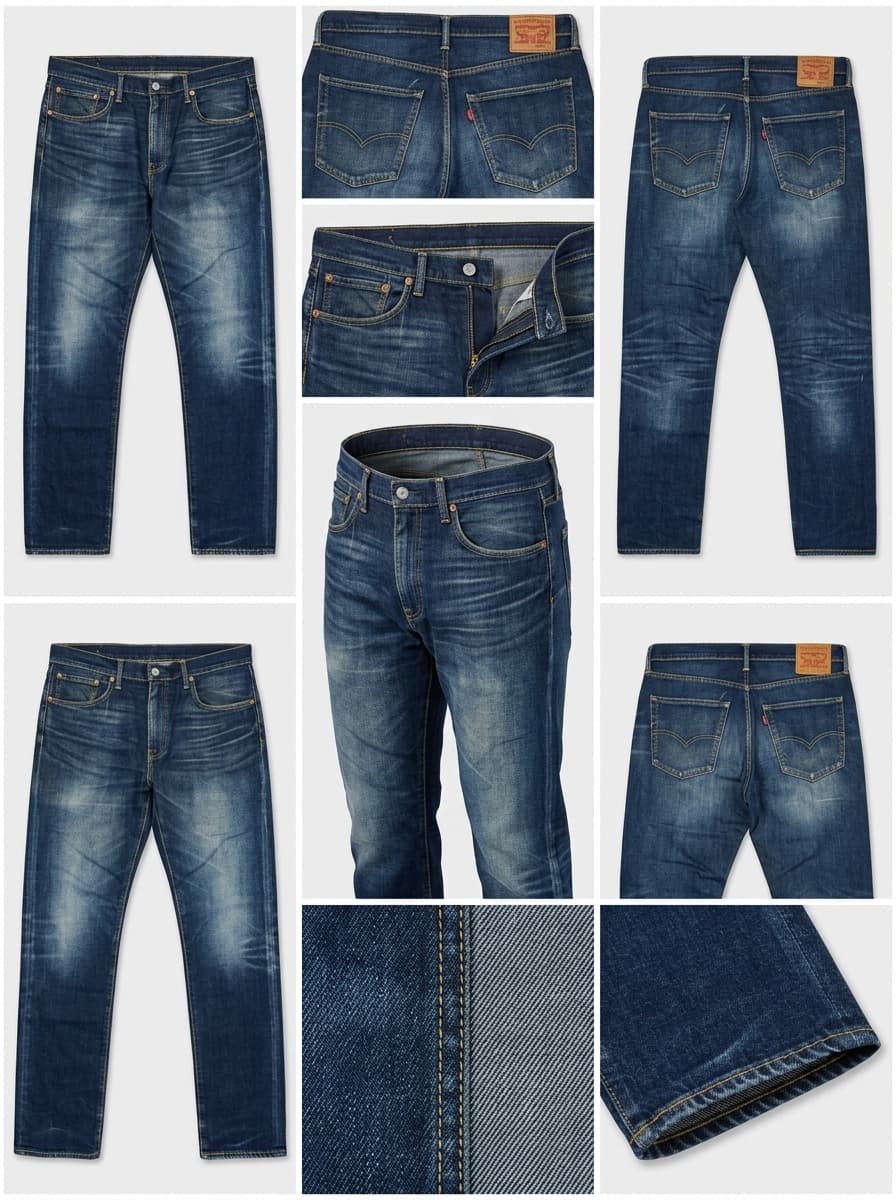 levi's 502 - REGULAR - stretch - zipper - 36x34
