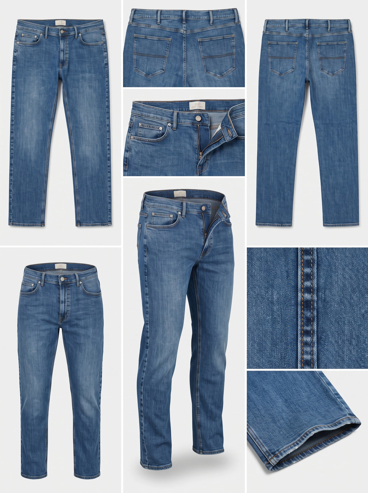 MARKS&SPENCER - STRAIGHT - STRETCH - ZIPPER - 40X29