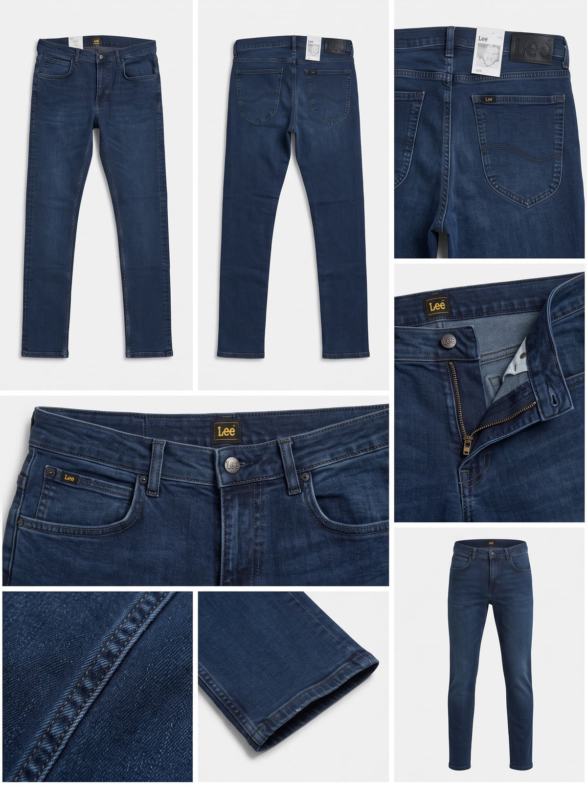 lee luke - tapered - stretch - zipper - 31x32