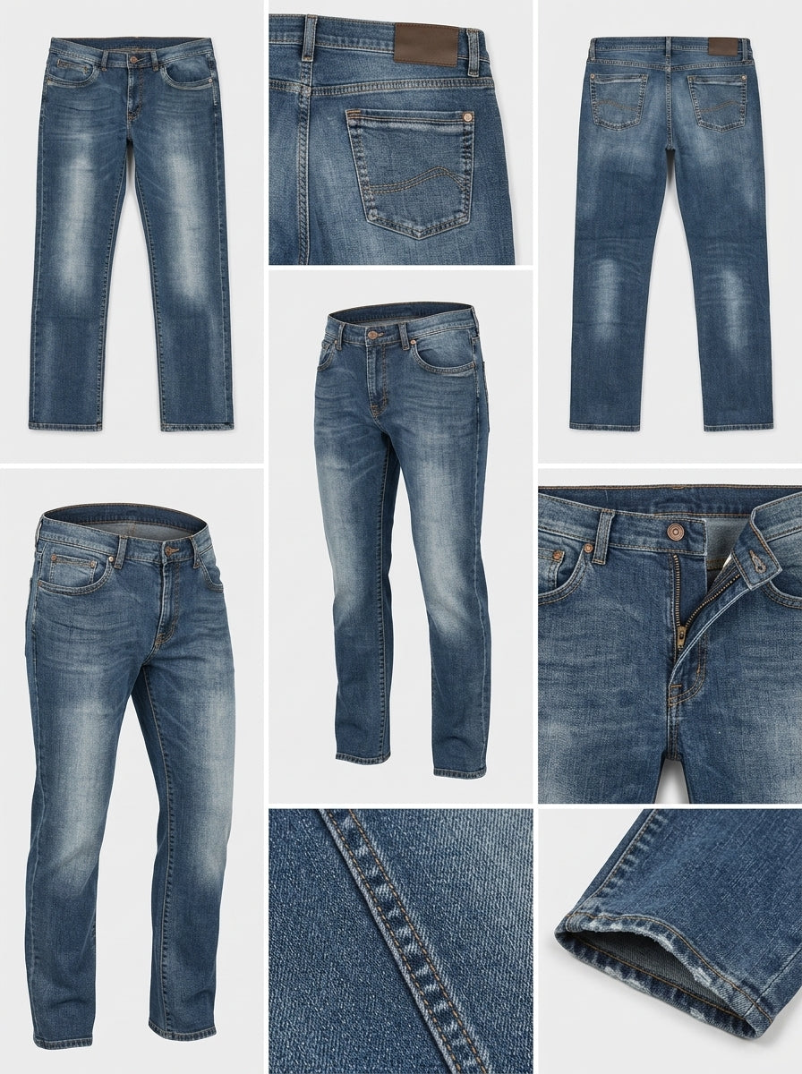 roberto bari - regular - stretch - zipper - 38x32