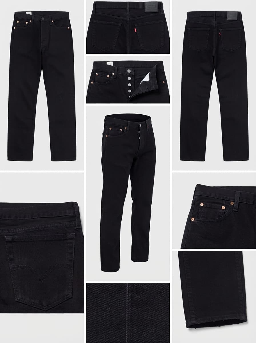 levis - Straight  - Stretch - buttons - 25x26