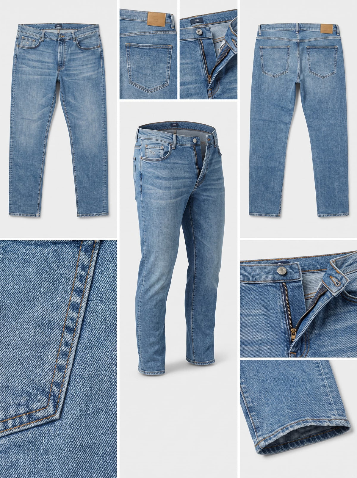 GANT - STRAIGHT - STRETCH - ZIPPER - 40X34