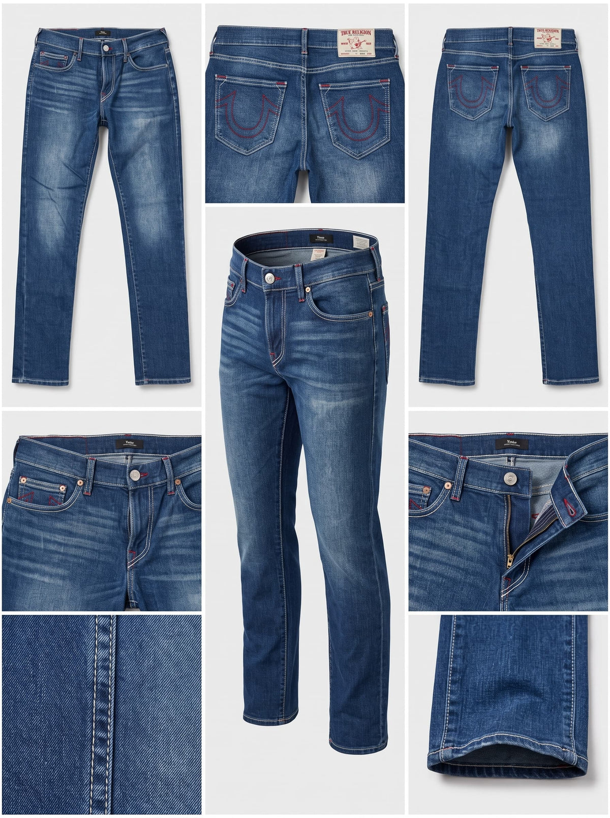 true religion- slim - stretch - zipper - 32x32