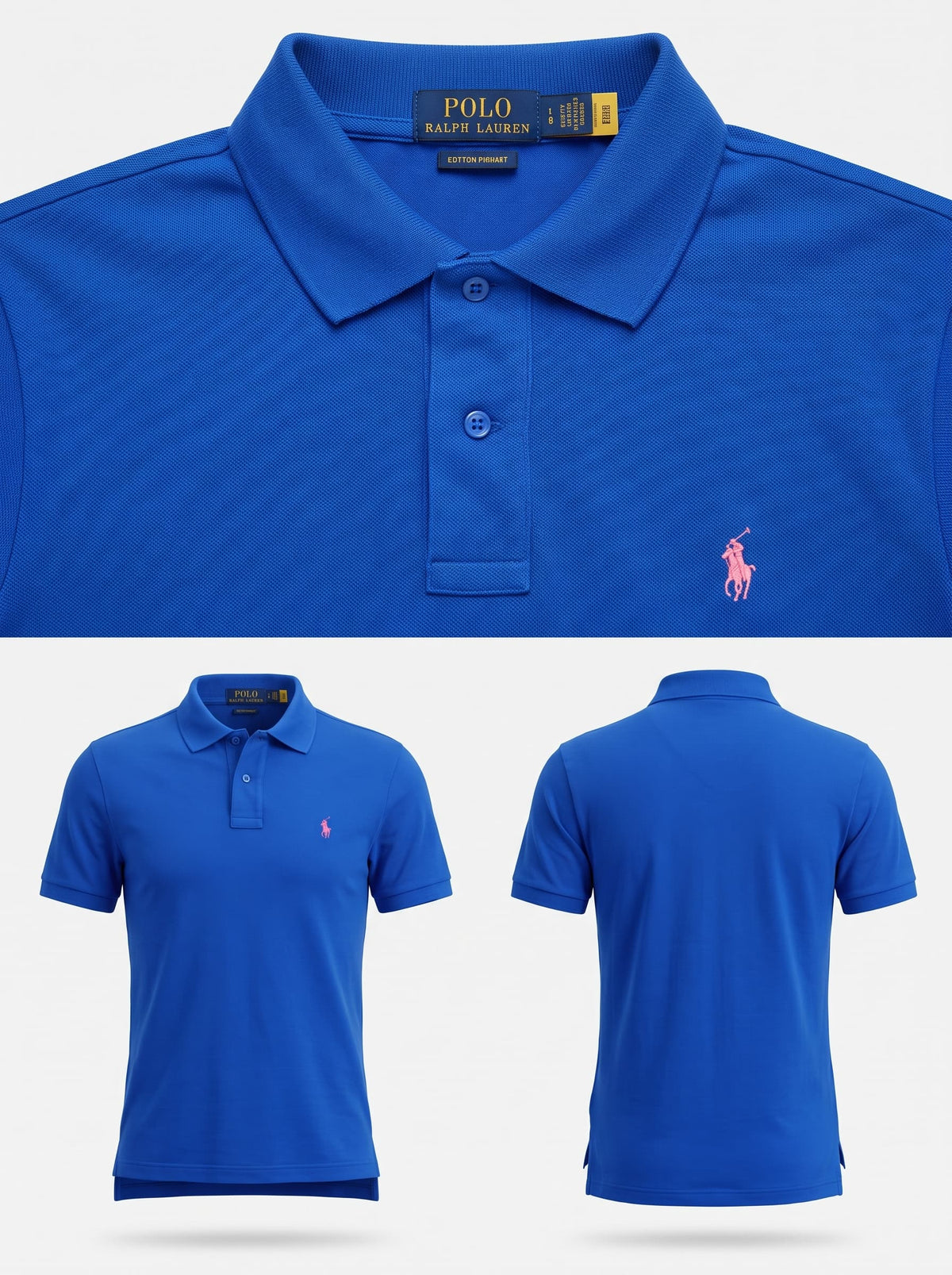 POLO RALPH LAUREN blue pink pony