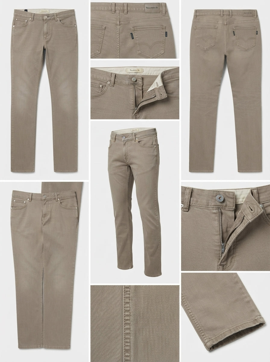 massimo dutti - regular - stretch - zipper - 33x34