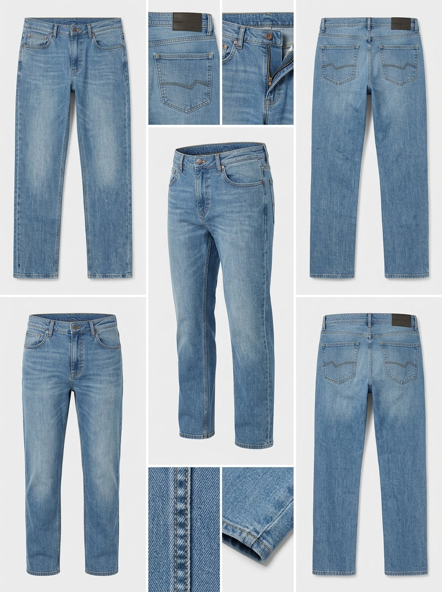 the original  - slim - stretch - zipper - 34X32