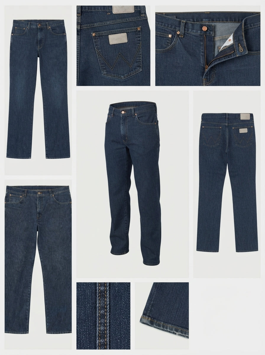 wrangler - straight - stretch - zipper - 34x30