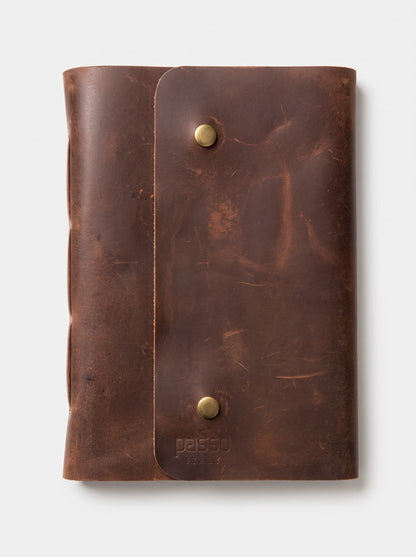 Crazy Horse Leather HAND STITCHED COPY BOOK
