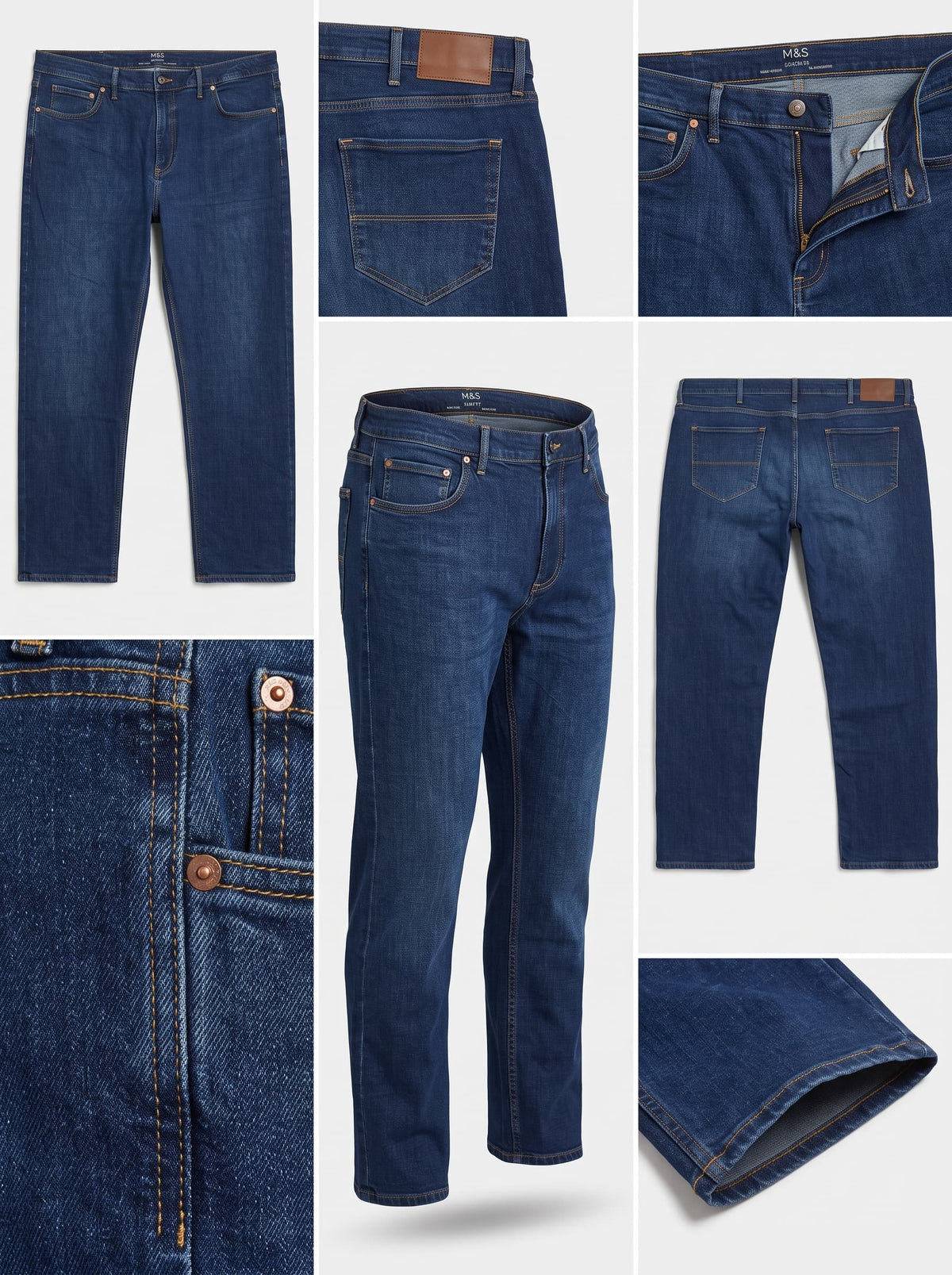 MARKS&SPENCER - STRAIGHT - STRETCH - ZIPPER - 42X29
