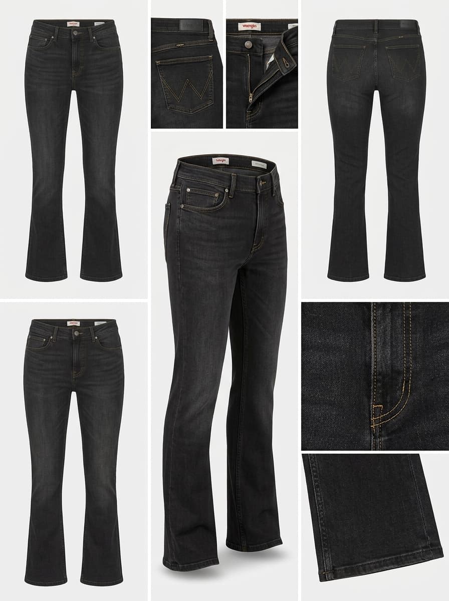 wrangler - high rise bold bootcut - STRETCH - zipper - 32x34