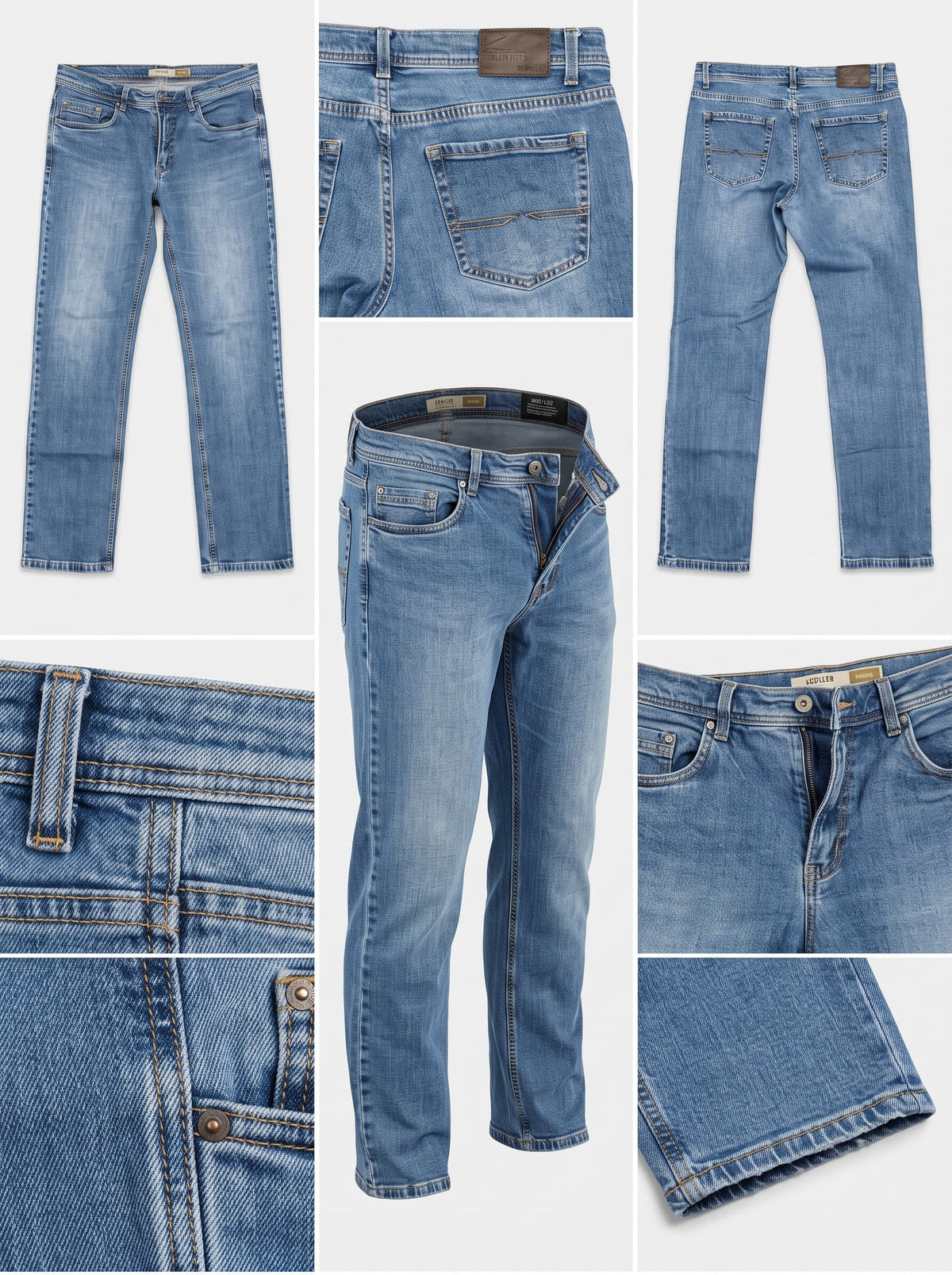 PIONEER - STRAIGHT - STRETCH - ZIPPER - 36X32