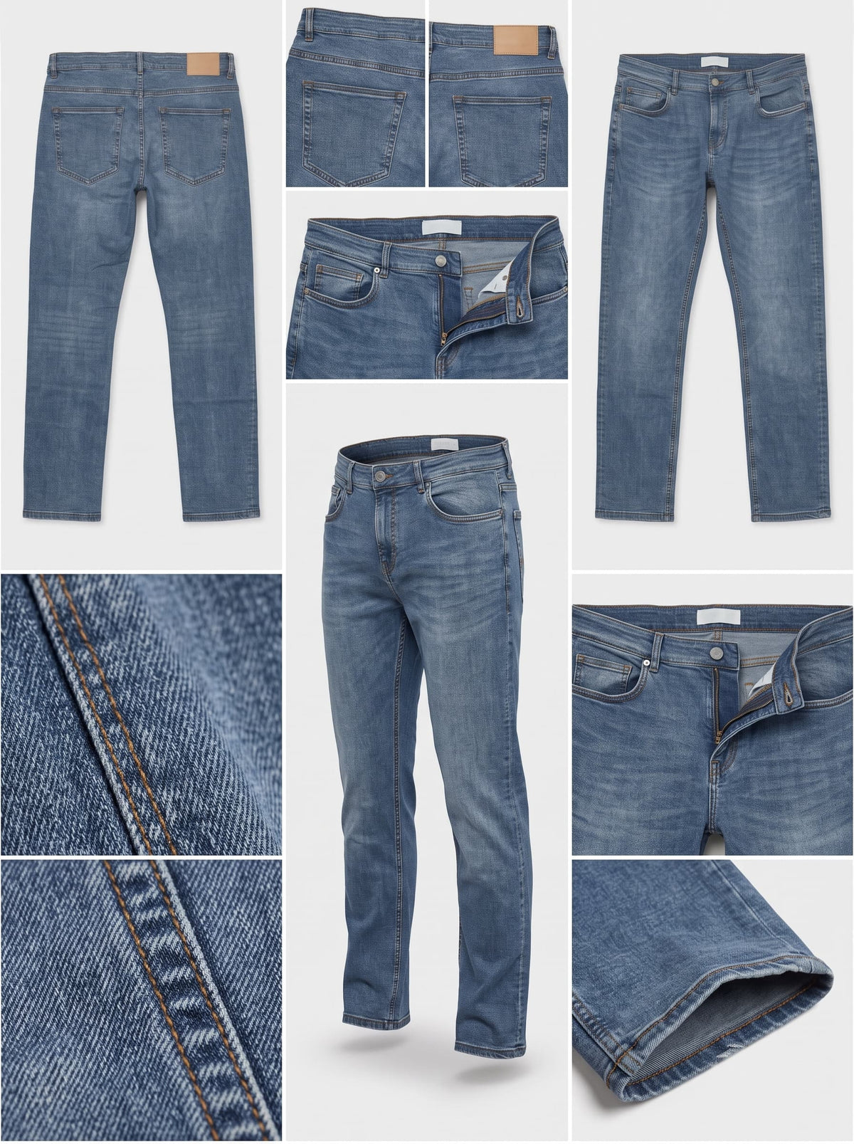 EASY - SLIM - STRETCH - ZIPPER - 36X32