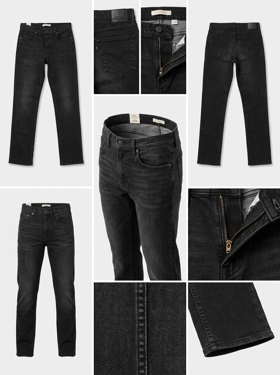 Levis 724 - straight - stretch - zipper - 31x32