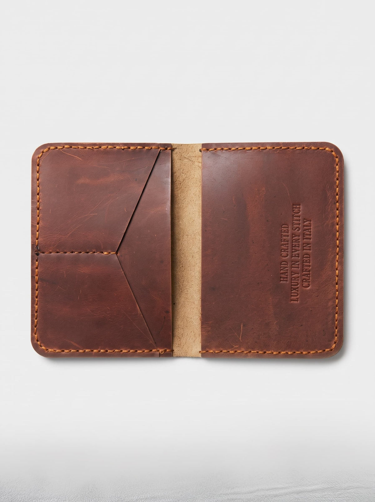 Crazy Horse Leather PASSPORT Wallet