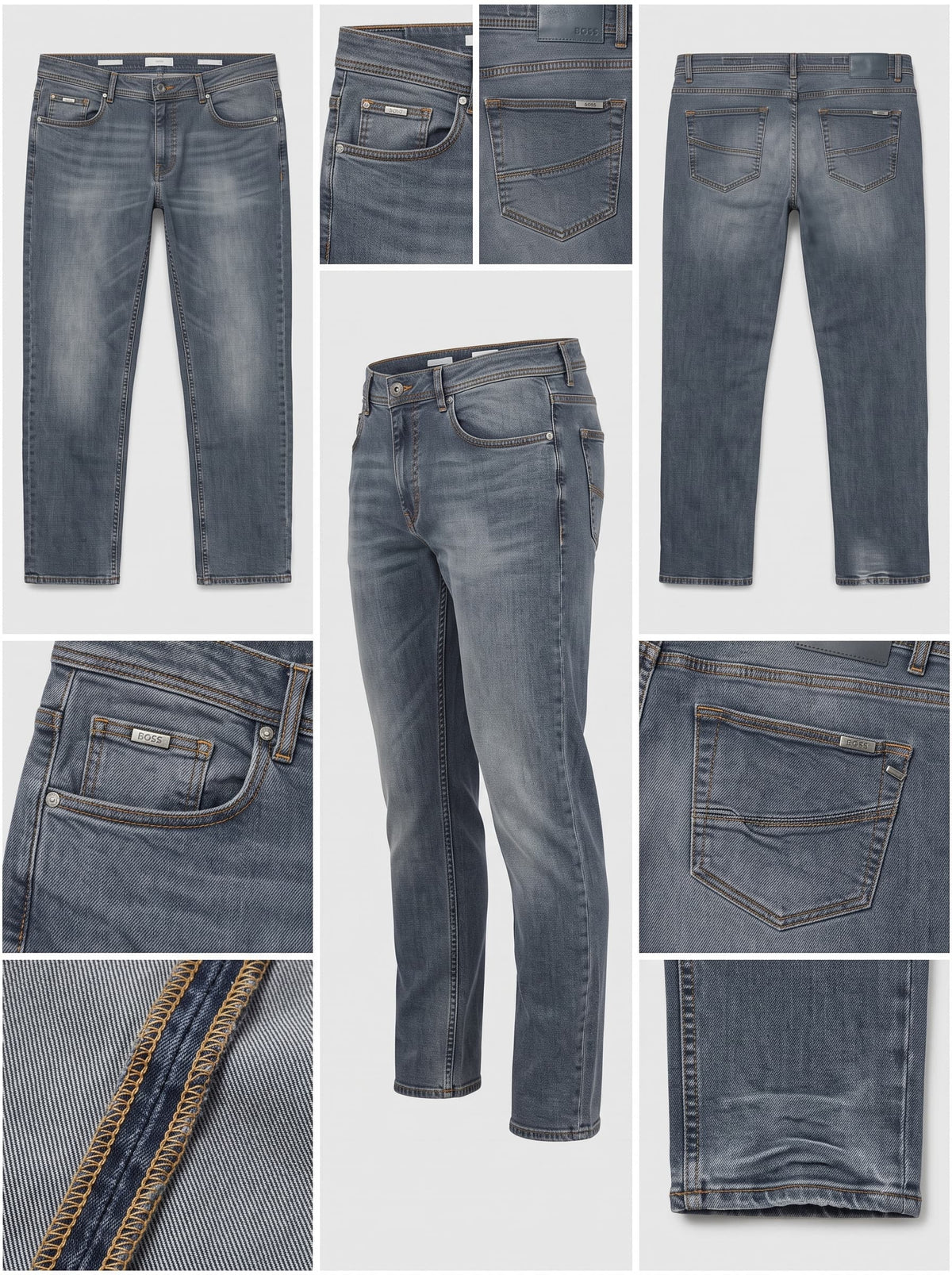 BRAX - STRAIGHT - STRETCH - ZIPPER - 42X32