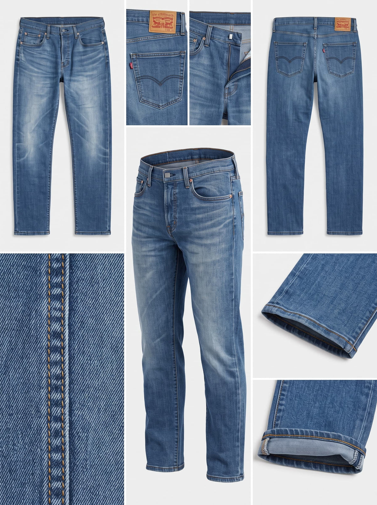 levi's 502 - REGULAR - stretch - zipper - 33X32