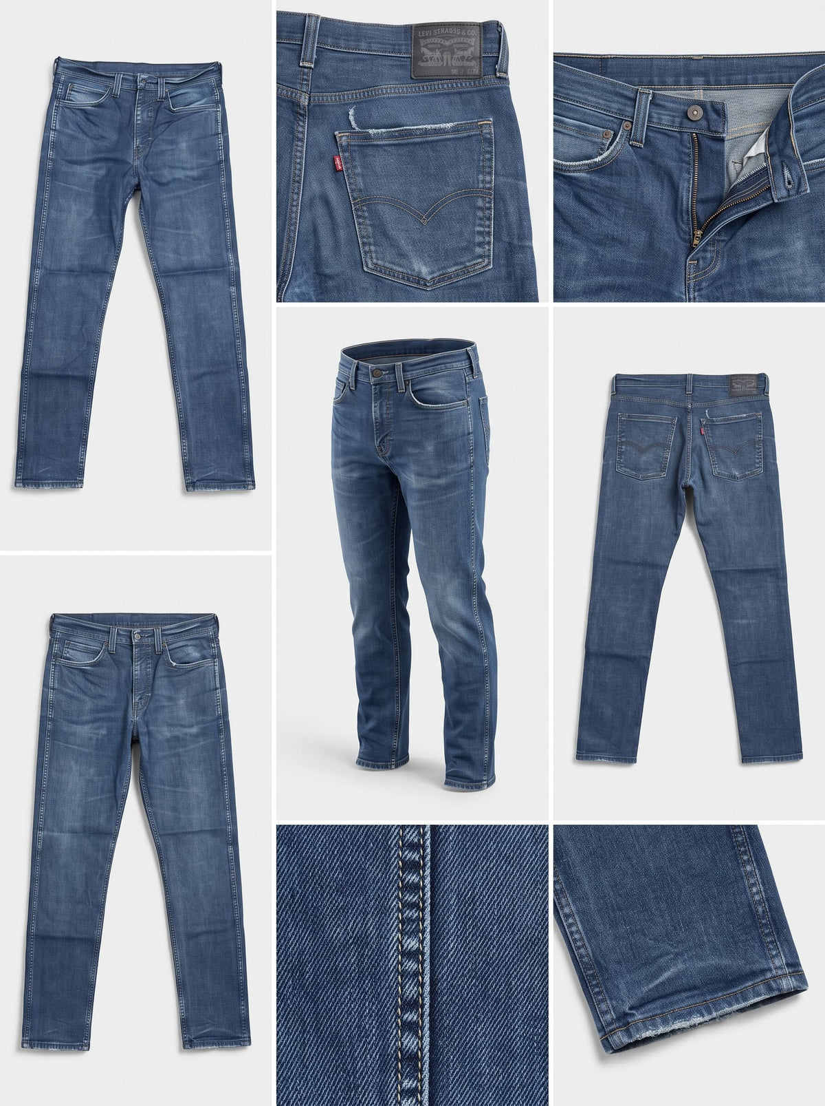 levi's 522 - slim - stretch - zipper - 32X32